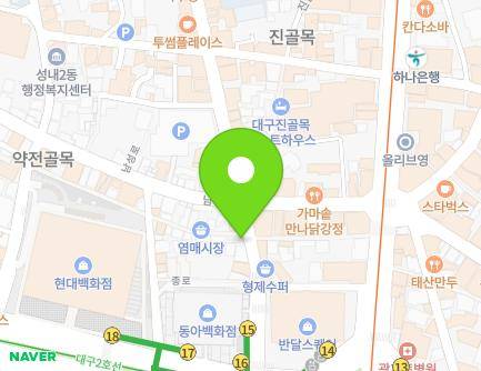 11 Jong-ro, Jung-gu, Daegu, Republic of Korea Map
