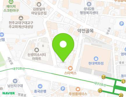 2061 Dalgubeol-daero, Jung-gu, Daegu, Republic of Korea Map