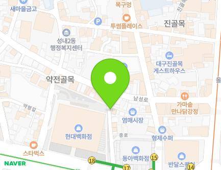 2081-24 Dalgubeol-daero, Jung-gu, Daegu, Republic of Korea Map