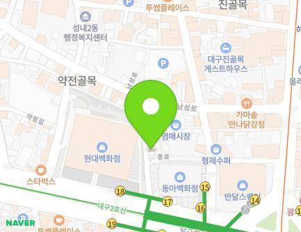 2081-14 Dalgubeol-daero, Jung-gu, Daegu, Republic of Korea Map