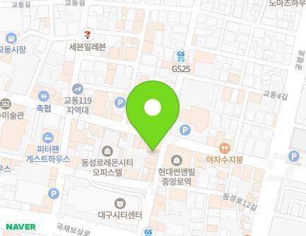 23 Gukchaebosang-ro 125-gil, Jung-gu, Daegu, Republic of Korea Map