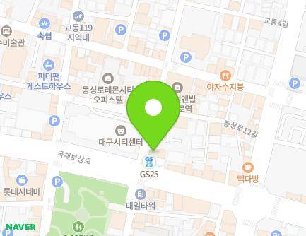 4 Gukchaebosang-ro 125-gil, Jung-gu, Daegu, Republic of Korea Map