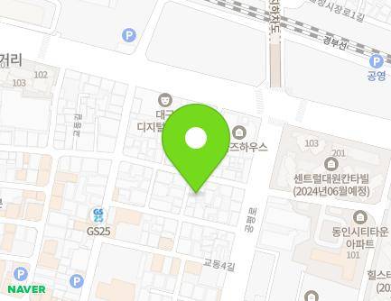 106-3 Gyodong-gil, Jung-gu, Daegu, Republic of Korea Map