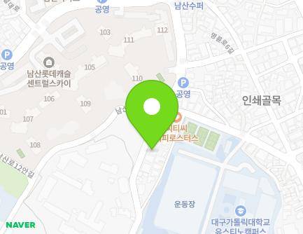 140 Namsan-ro 4-gil, Jung-gu, Daegu, Republic of Korea Map