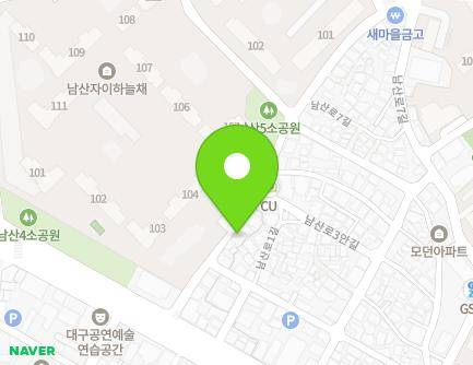 135 Namsan-ro 17-gil, Jung-gu, Daegu, Republic of Korea Map