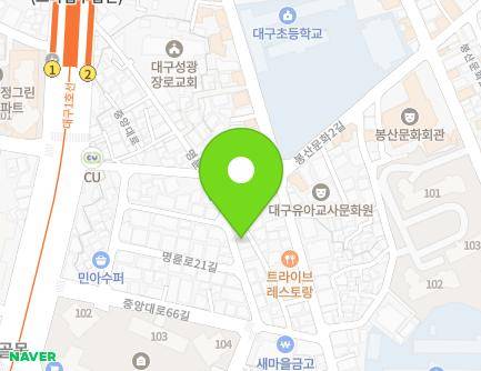 40 Myeongnyun-ro 21-gil, Jung-gu, Daegu, Republic of Korea Map