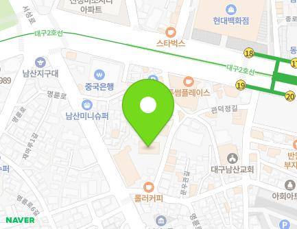 26 Dalgubeol-daero 414-gil, Jung-gu, Daegu, Republic of Korea Map