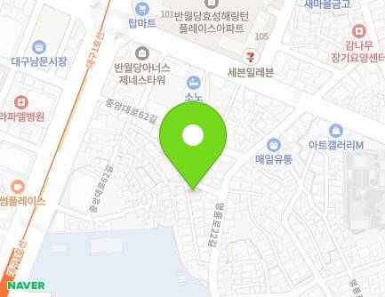 26-5 Myeongnyun-ro 22-gil, Jung-gu, Daegu, Republic of Korea Map