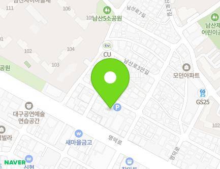 107-1 Namsan-ro 1-gil, Jung-gu, Daegu, Republic of Korea Map