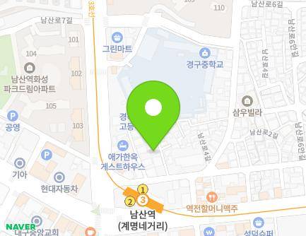 17-7 Namsan-ro 2-gil, Jung-gu, Daegu, Republic of Korea Map