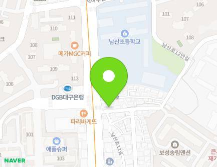 3 Namsan-ro 12-gil, Jung-gu, Daegu, Republic of Korea Map