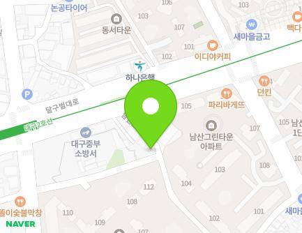 95 Namsan-ro 3-gil, Jung-gu, Daegu, Republic of Korea Map