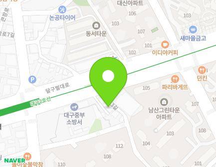 103 Namsan-ro 3-gil, Jung-gu, Daegu, Republic of Korea Map