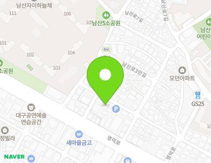 109 Namsan-ro 1-gil, Jung-gu, Daegu, Republic of Korea Map