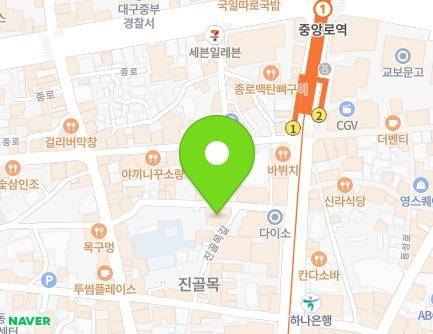 11 Jungang-daero 79-gil, Jung-gu, Daegu, Republic of Korea Map