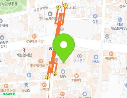 418 Jungang-daero, Jung-gu, Daegu, Republic of Korea Map