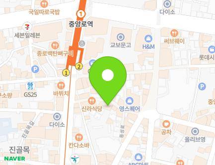 406-14 Jungang-daero, Jung-gu, Daegu, Republic of Korea Map