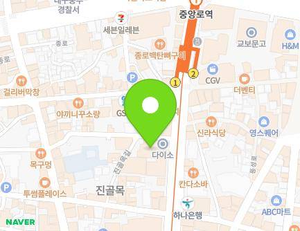 403 Jungang-daero, Jung-gu, Daegu, Republic of Korea Map