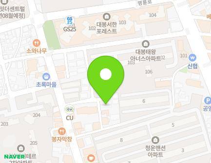 228-16 Daebong-ro, Jung-gu, Daegu, Republic of Korea Map
