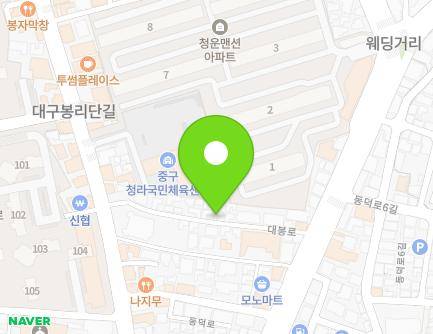 202-27 Daebong-ro, Jung-gu, Daegu, Republic of Korea Map