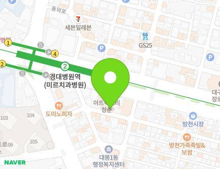9-9 Dalgubeol-daero 440-gil, Jung-gu, Daegu, Republic of Korea Map