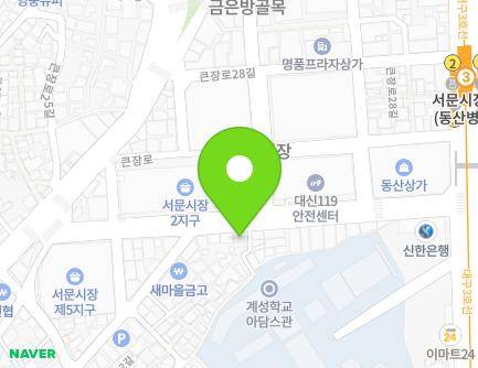 34 Keunjang-ro 26-gil, Jung-gu, Daegu, Republic of Korea Map