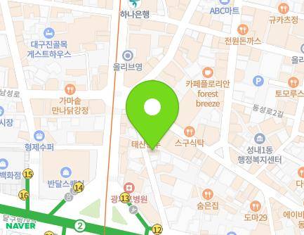 2109-26 Dalgubeol-daero, Jung-gu, Daegu, Republic of Korea Map