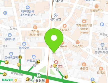 372 Jungang-daero, Jung-gu, Daegu, Republic of Korea Map
