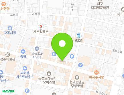 205 Gyeongsanggamyeong-gil, Jung-gu, Daegu, Republic of Korea Map