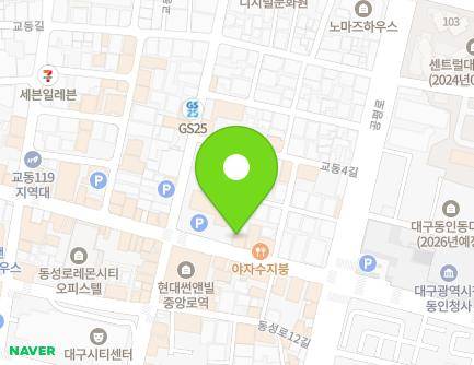 223 Gyeongsanggamyeong-gil, Jung-gu, Daegu, Republic of Korea Map