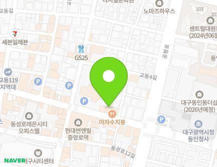 227 Gyeongsanggamyeong-gil, Jung-gu, Daegu, Republic of Korea Map