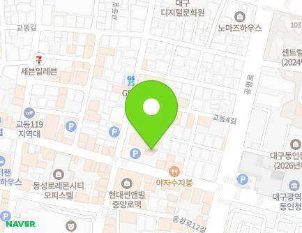 221 Gyeongsanggamyeong-gil, Jung-gu, Daegu, Republic of Korea Map