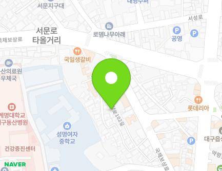 10-16 Gukchaebosang-ro 102-gil, Jung-gu, Daegu, Republic of Korea Map