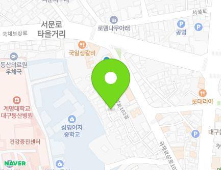 492-27 Gukchaebosang-ro, Jung-gu, Daegu, Republic of Korea Map