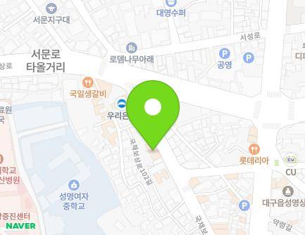 18 Gukchaebosang-ro 102-gil, Jung-gu, Daegu, Republic of Korea Map