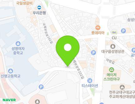 42-5 Gukchaebosang-ro 102-gil, Jung-gu, Daegu, Republic of Korea Map