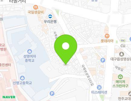 34-10 Gukchaebosang-ro 102-gil, Jung-gu, Daegu, Republic of Korea Map