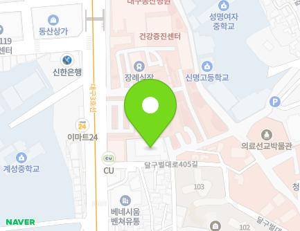 58 Dalgubeol-daero 405-gil, Jung-gu, Daegu, Republic of Korea Map