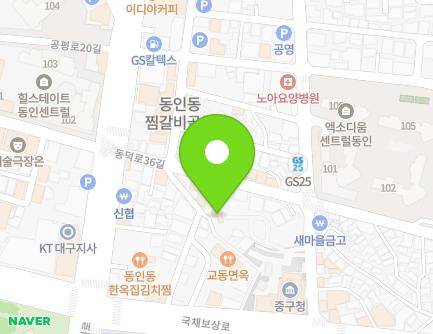 685-22 Gukchaebosang-ro, Jung-gu, Daegu, Republic of Korea Map