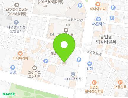 298-11 Gyeongsanggamyeong-gil, Jung-gu, Daegu, Republic of Korea Map
