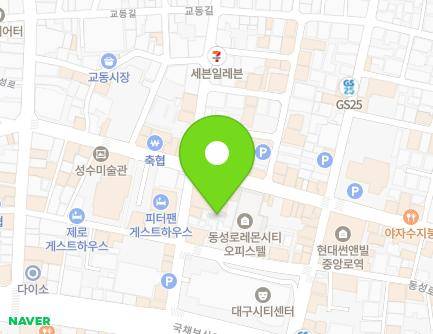 20-2 Gukchaebosang-ro 123-gil, Jung-gu, Daegu, Republic of Korea Map
