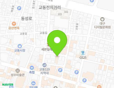 37-10 Gyodong 2-gil, Jung-gu, Daegu, Republic of Korea Map