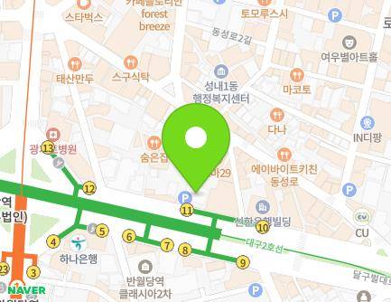 2117 Dalgubeol-daero, Jung-gu, Daegu, Republic of Korea Map