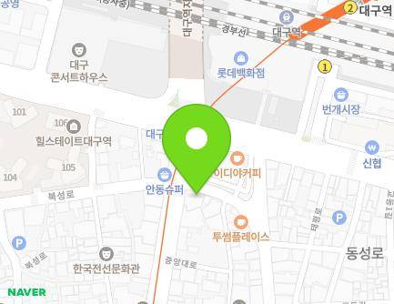 464-4 Jungang-daero, Jung-gu, Daegu, Republic of Korea Map