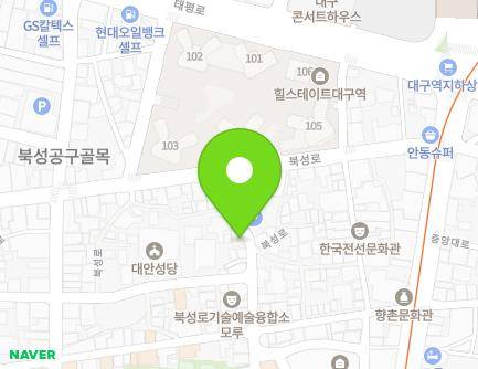 61 Gyeongsanggamyeong 1-gil, Jung-gu, Daegu, Republic of Korea Map