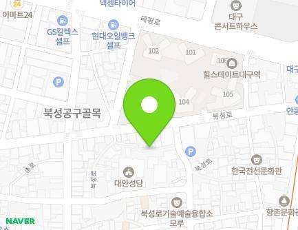 67-8 Gyeongsanggamyeong 1-gil, Jung-gu, Daegu, Republic of Korea Map