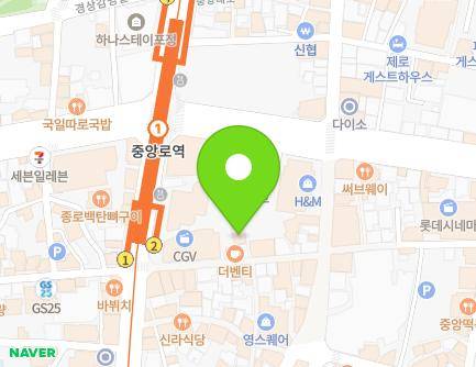 412-17 Jungang-daero, Jung-gu, Daegu, Republic of Korea Map