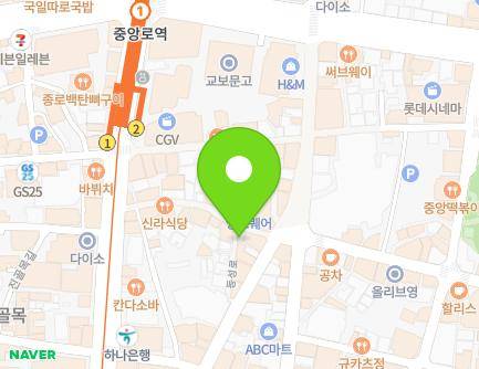 406-22 Jungang-daero, Jung-gu, Daegu, Republic of Korea Map