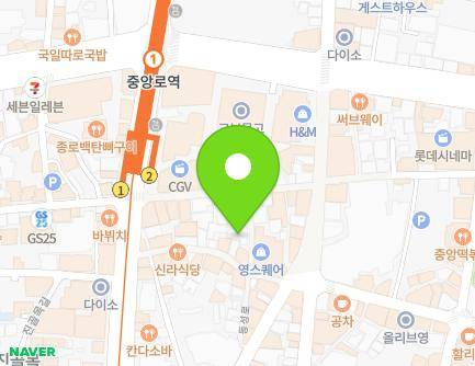 412-26 Jungang-daero, Jung-gu, Daegu, Republic of Korea Map