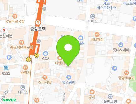 412-42 Jungang-daero, Jung-gu, Daegu, Republic of Korea Map